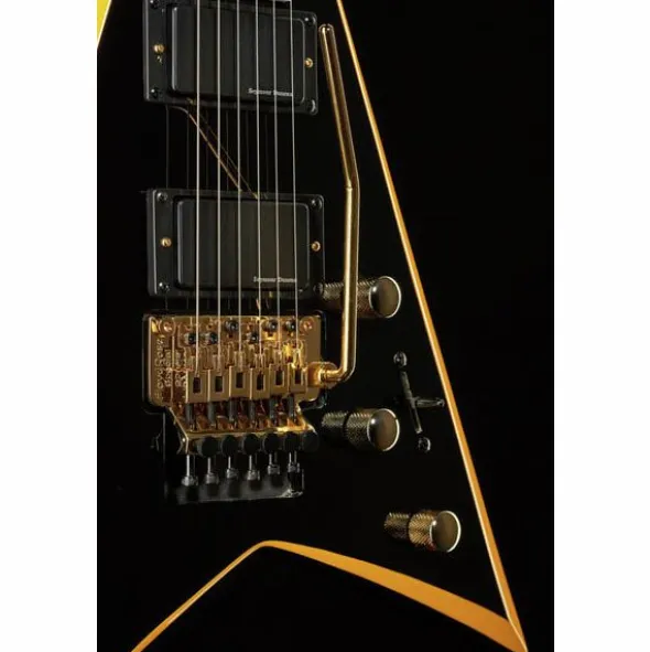 Jackson RRX24 Black with Yellow Bevels