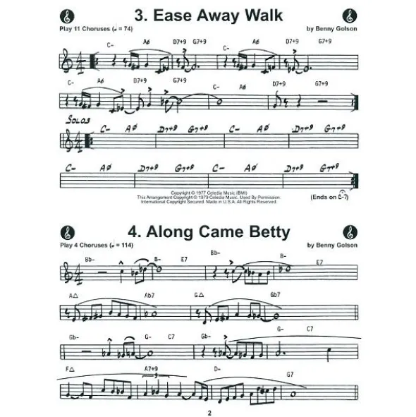 Jamey Aebersold Benny Golson