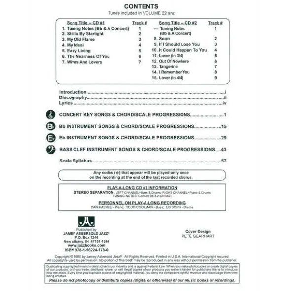 Jamey Aebersold Favorite Standards
