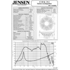 Jensen C10Q Ceramic Vintage 8Ohm