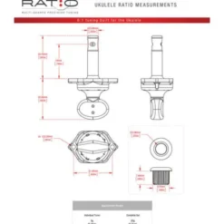 Kala Ukulele Machine Heads BK