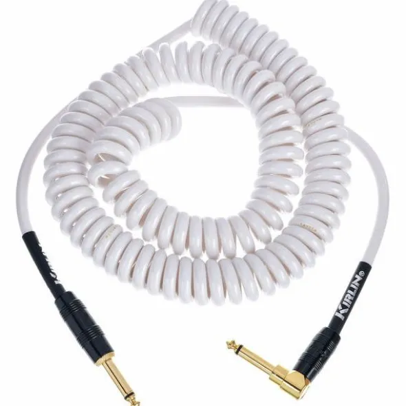 Kirlin Premium Coil Cable 6m White