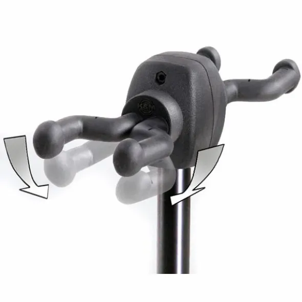 K&M 17620 Double Guitar Stand BK