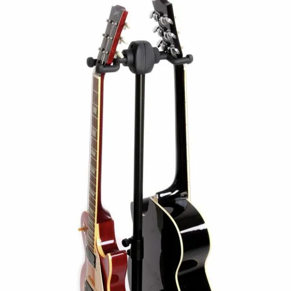K&M 17620 Double Guitar Stand BK