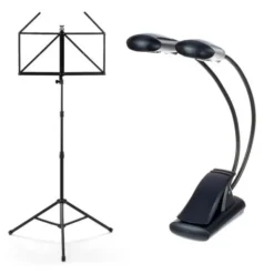 K&M 10065 Music Stand Lamp Bundle