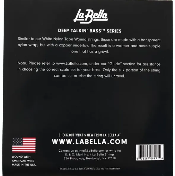 La Bella 760C Copper White Nylon Tape