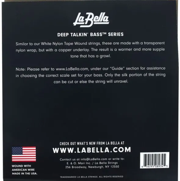 La Bella 750C Copper White Nylon Tape