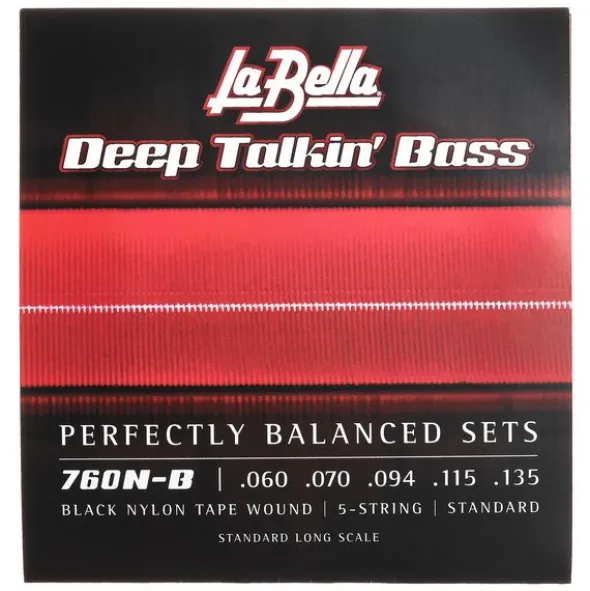 La Bella 760N-B DT Bass Black Nylon