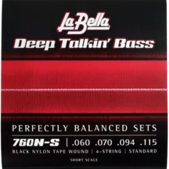 La Bella 760N-S Black Nylon Tape