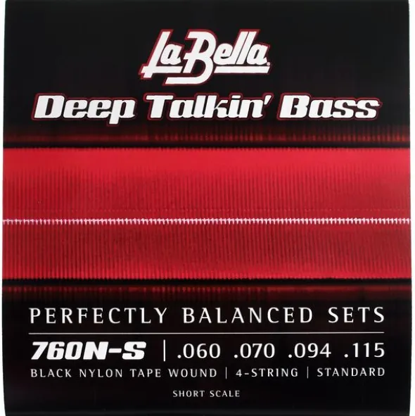 La Bella 760N-S Black Nylon Tape