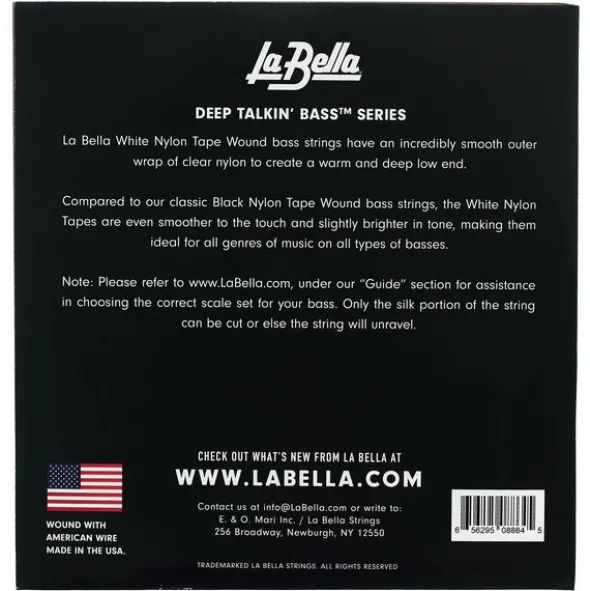 La Bella 750T-B White Nylon L