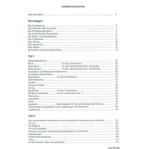 Leu Verlag Modern Drumming 1