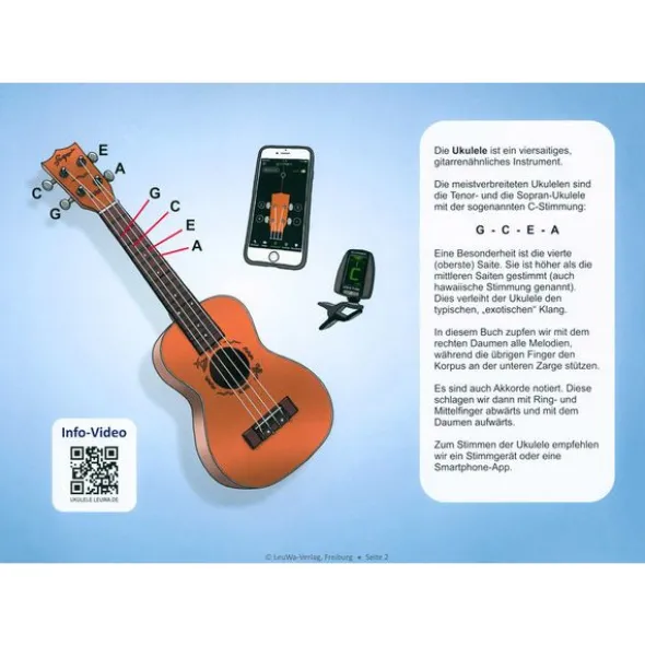 LeuWa-Verlag 16 Kinderlieder Ukulele 1