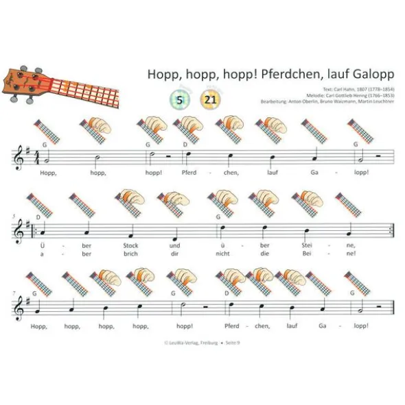 LeuWa-Verlag 16 Kinderlieder Ukulele 1
