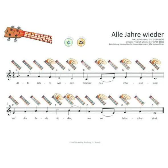 LeuWa-Verlag24 Weihnachtslieder Ukulele