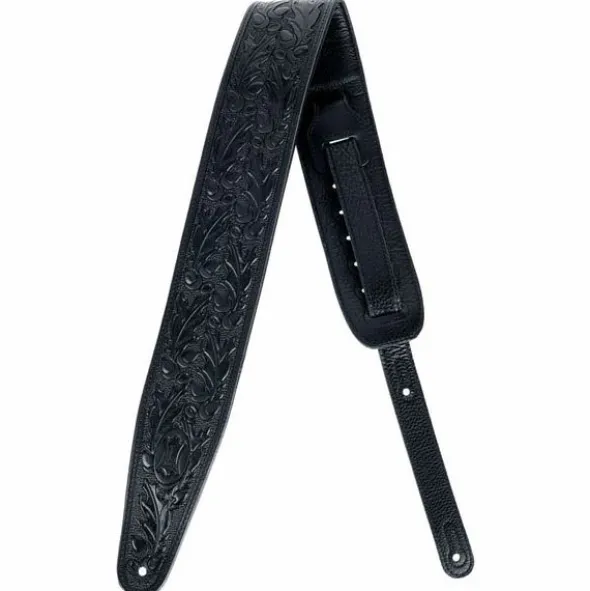 Levys Veg-Tan Leather Strap 3" BK