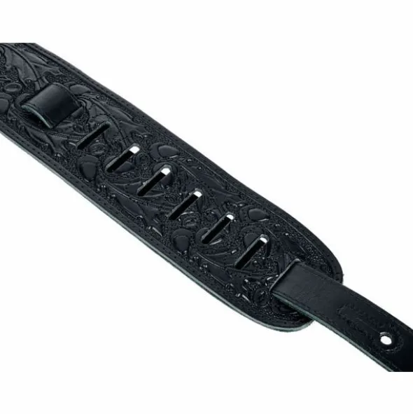 Levys Veg-Tan Leather Strap 3" BK