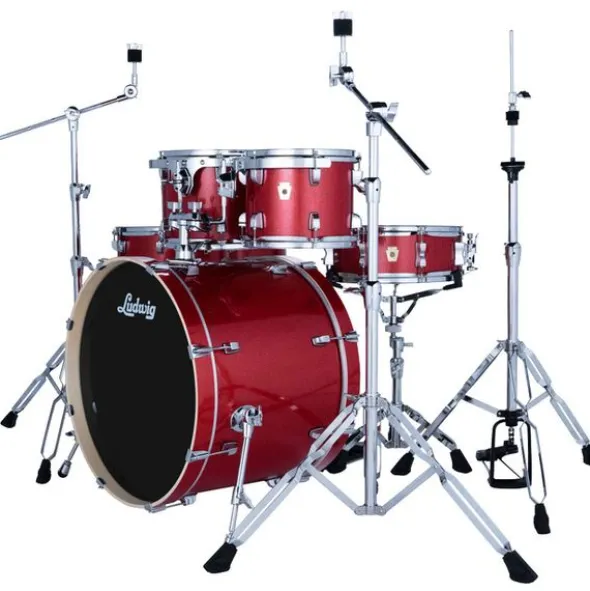 Ludwig Evolution Bundle 22" 6pc Crim.