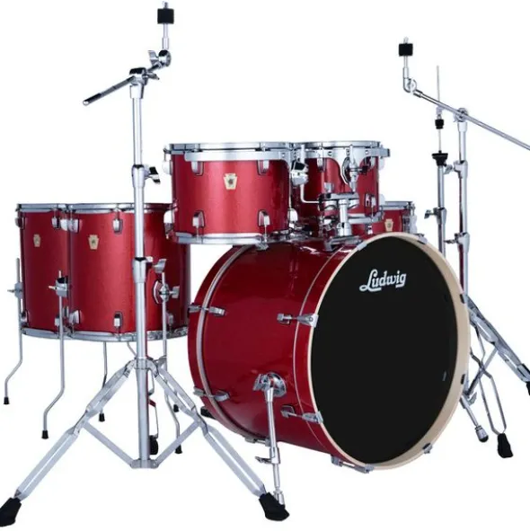 Ludwig Evolution Bundle 22" 6pc Crim.