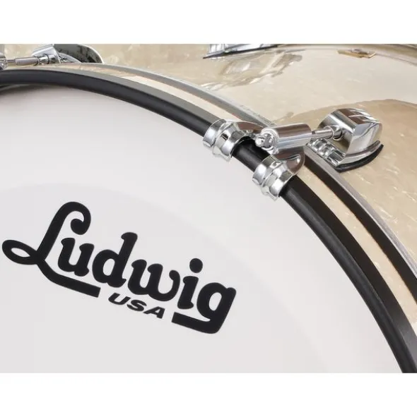 Ludwig Legacy Mahog. Downb. V.White
