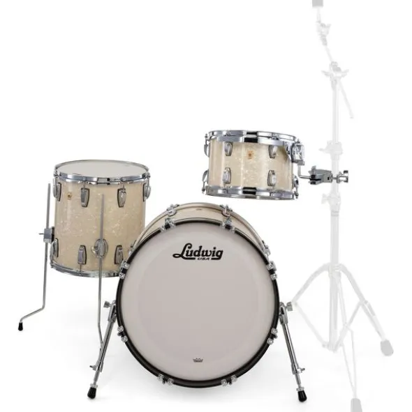 Ludwig Legacy Maple Downbeat V.White