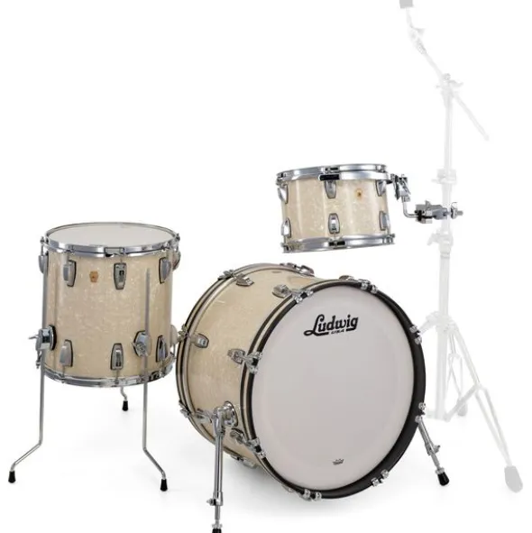 Ludwig Legacy Maple Downbeat V.White
