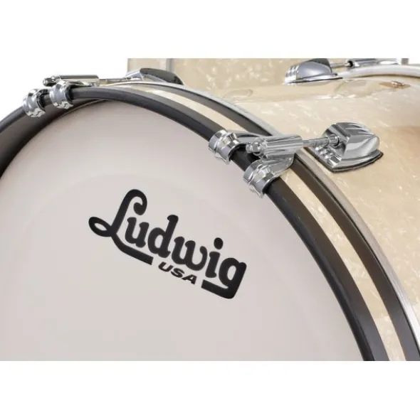 Ludwig Legacy Maple Downbeat V.White