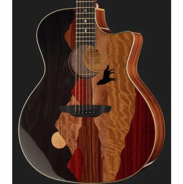 Luna Guitars Vista Wolf Cutaway A/E