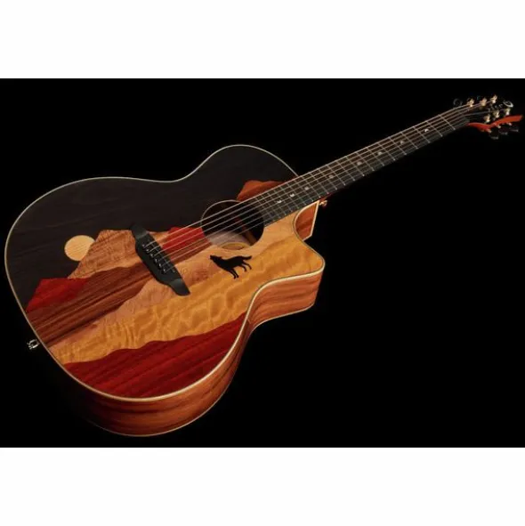 Luna Guitars Vista Wolf Cutaway A/E