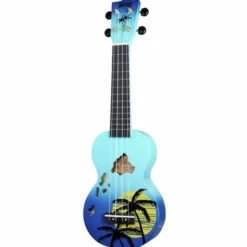 Mahalo Hawaii Blue Ukulele