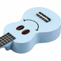 Mahalo Smiley Ukulele Light Blue