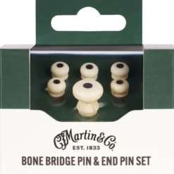 Martin Guitar Bone Bridge & End Pin Black