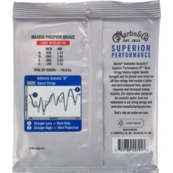 Martin Guitar MA4800 Acoustic Bass Strings