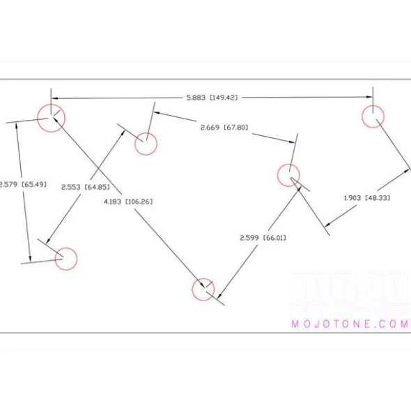 Mojotone Semi-Hollow Prewired Harness