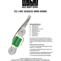 Mojotone T 4-Way Solderless Harness