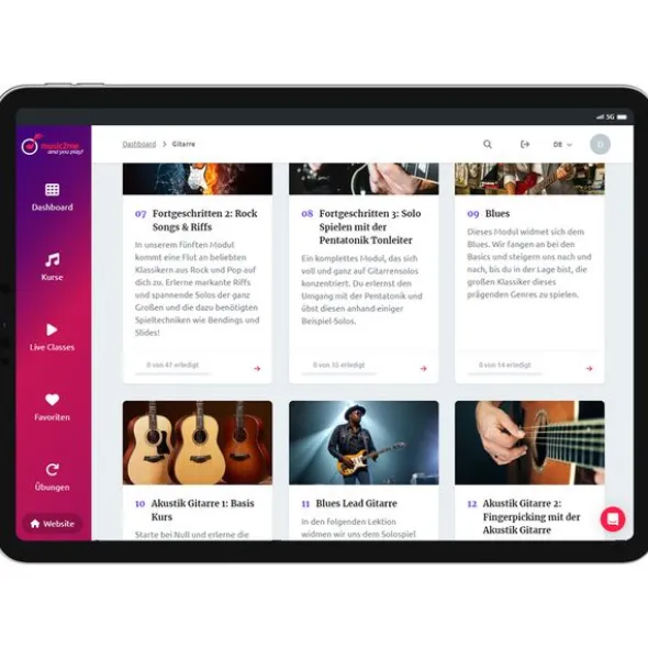 music2me Guitar - 6 Months Access