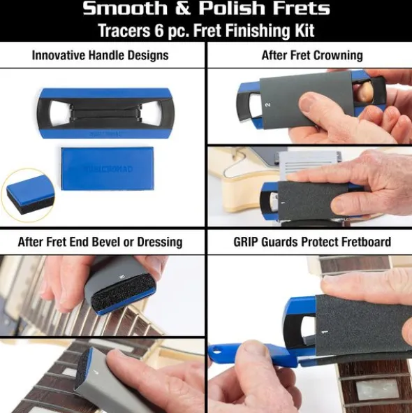 MusicNomad Guitar Tech Fret Tool Set