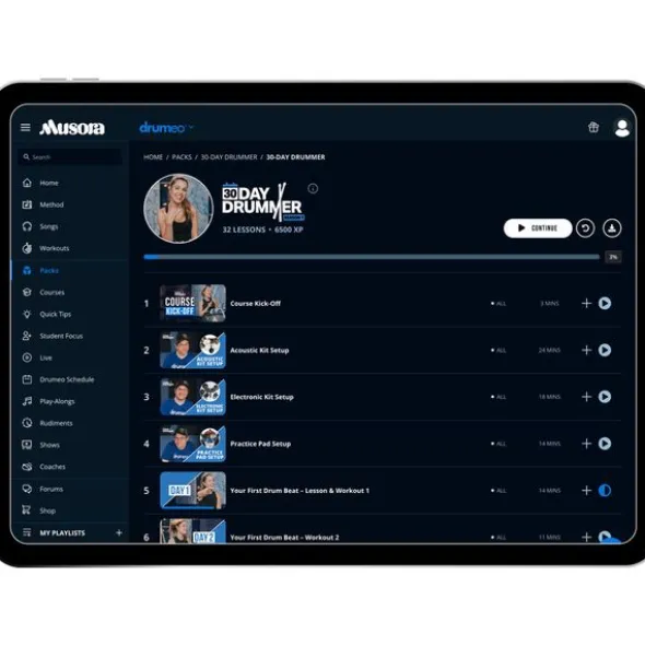 Musora Drumeo+ 30 Days Membership