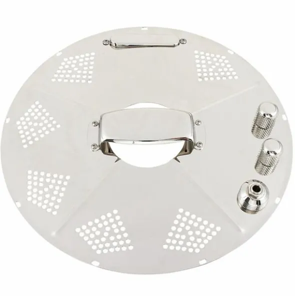 National Reso-Phonic Hot Plate Bright Nickel