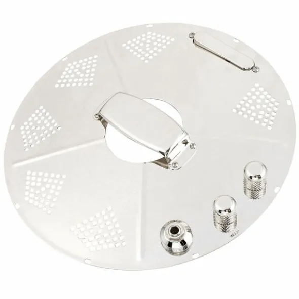 National Reso-Phonic Hot Plate Bright Nickel