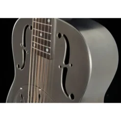 National Reso-Phonic Raw Steel Single Cone 14 Fret