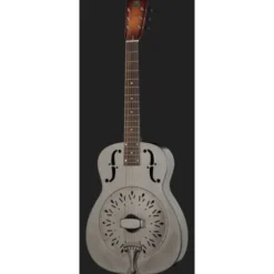 National Reso-Phonic Raw Steel Single Cone 14 Fret