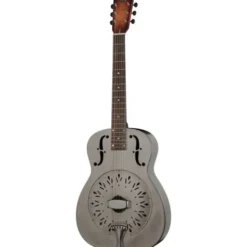 National Reso-Phonic Raw Steel Single Cone 14 Fret