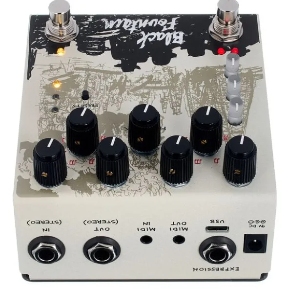 Old Blood Noise Endeavors Black Fountain Stereo Delay CR