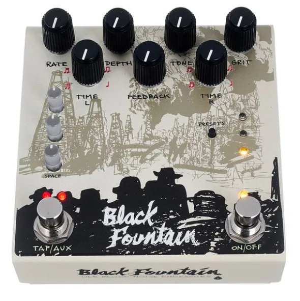 Old Blood Noise Endeavors Black Fountain Stereo Delay CR