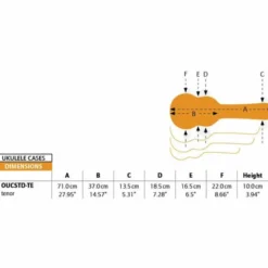 Ortega Ukulele Case Tenor OUCSTD-TE