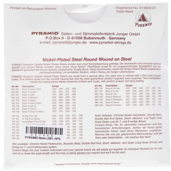 Pyramid Low Bottom Five Lite NPS