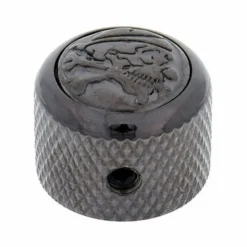 Q-Parts Pot Knob Skull 'n' Bones BK
