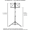 Roadworx Music Stand Foldable