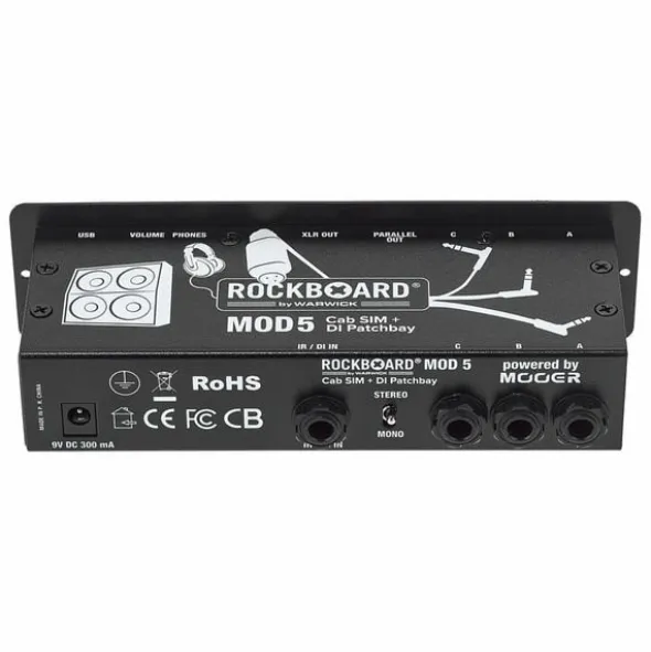 Rockboard MOD 5 - Cab SIM + DI Patchbay